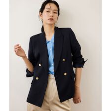 ストレッチ金ボタンブレザージャケット