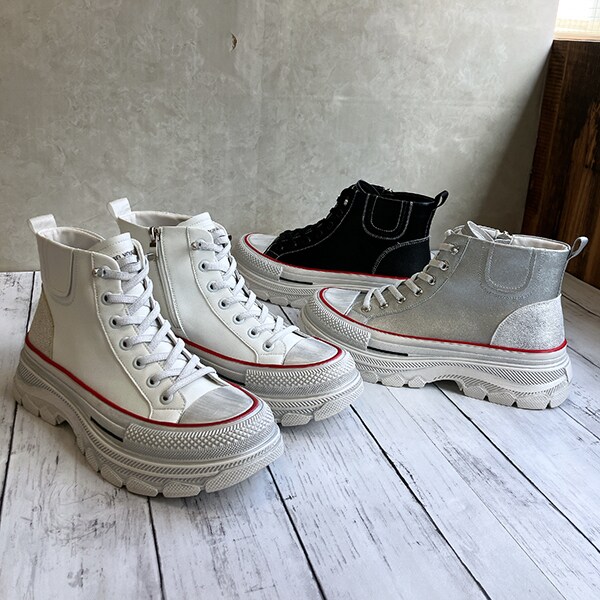 JUST ABOUT 厚底ハイカットスニーカー 38 JUST ABOUT 厚底ハイカットスニーカー | ジェフリーキャンベル