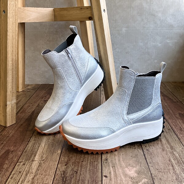 ジェフリーキャンベル ブーツ ハイカットスニーカー 厚底 シークレット 美品 ジェフリーキャンベル ブーツ ハイカットスニーカー 厚底
