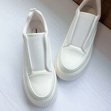 ヌーベルヴォーグ リラックス(NOUBEL VOUG Relax)の【25秋冬新作】極ふわ 厚底フラットソール 甲ゴムスリッポンスニーカー