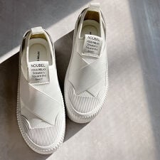 ヌーベルヴォーグ リラックス(NOUBEL VOUG Relax)の【25秋冬新作】【人気】【定番】厚底☆クロスバンド レースレススリッポン