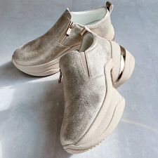 【26春夏新作】上品スニーカー サッと履ける シンプルスリッポンスニーカー