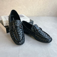 【26春夏新作】柔らかい！編み込みデザイン ビットローファー