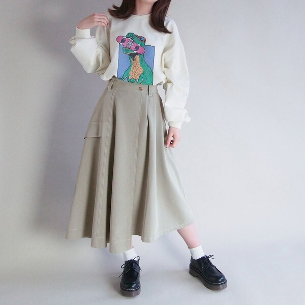 NICOLE CLUB アシンメトリーフレアスカート グレー系 アシンメトリースカート | NICOLE CLUB | マルイウェブチャネル