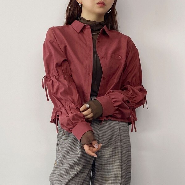 袖パフリボンブラウス | NICOLE CLUB | マルイウェブチャネル