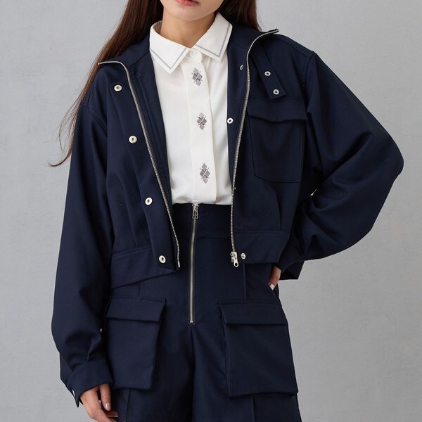 美品✨イエナ 2023 LINEN COTTON ストレッチジャケット カーキ