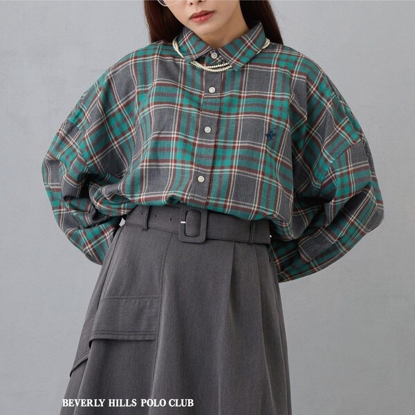 BEVERLY HILLS POLO CLUB】チェックルーズシャツ | NICOLE CLUB