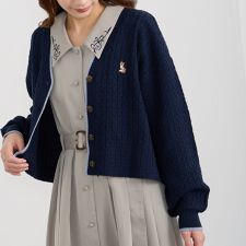 ラインケーブルカーディガン