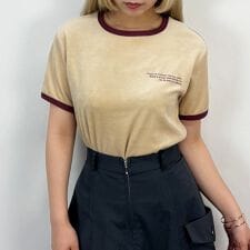 ベロア刺繍Tシャツ | NICOLE CLUB