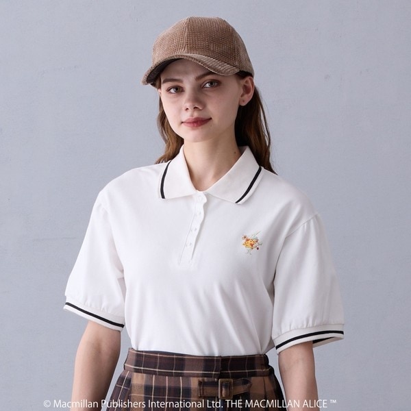 tシャツ スティッチ／刺繍ハートボタンニットポロシャツ レディース アースミュージックアンドエコロジー earth music&ecology