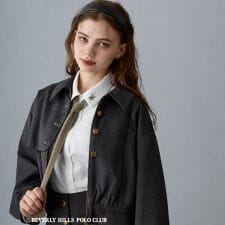 【BEVERLY HILLS POLO CLUB】ネクタイタックブラウス