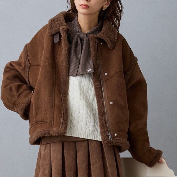 ミルキーシアースタンドカラーパーカーブルゾン | ノーブル(Noble