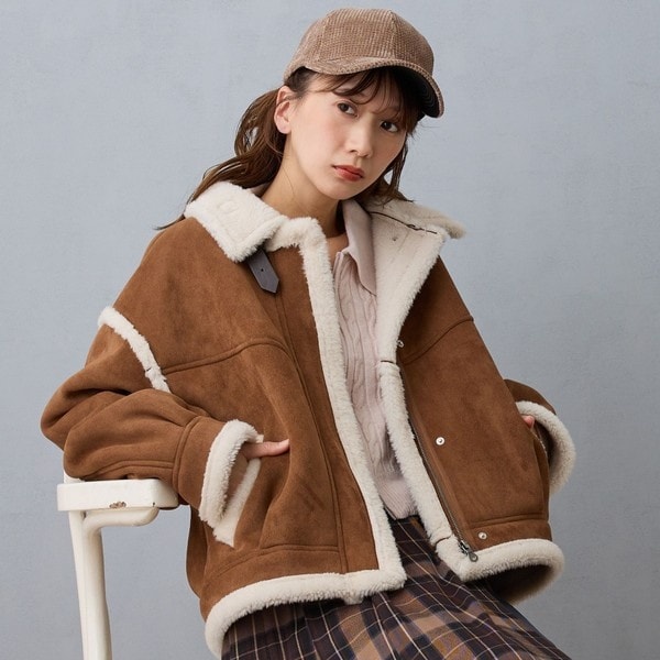 ミルキーシアースタンドカラーパーカーブルゾン | ノーブル(Noble