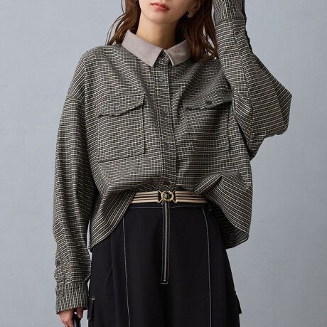 [^ԁF5563-8021]HDɂ҂A~fނ̃NbvhVcoINт̃`FbN{fBɃXG[hCNȋNёfނ̋܂~̃[h߂ĂꖇBZȂ▭ȃNbvhŌ̐nłdȂ炸ɒĂ܂B^Cgȃujbg̏ォHD邱ƂłA`FbNR[fBl[g̃|CgɁBgbvXƂăpcƍ킹ă}jbVɂA^Cgjbg̏ɉHDătAXJ[gWXJ킹ŃtF~jɂX^COł钅񂵔Q̃VcłBpfg163cm fډ摜̏i̐F́A Beꏊ̓ȂǂɂFقȂČꍇ܂Bi̐F́AnAbv̉摜QƂB܂Aql̂gPCEX}[gtH̃j^[ȂǂɂFقȂČꍇ܂B\߂̏ゲB