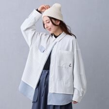 レイヤードオーバーシャツ