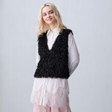 【ZELDA】裾レースシャツワンピース