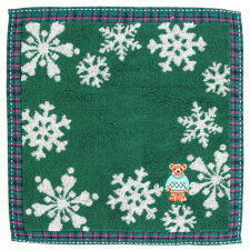 ソフィスティ　タオルハンカチ　雪の結晶　【sophisty】