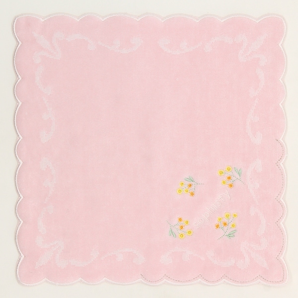 ソフィスティ　タオルハンカチ　ミモザ　【sophisty】