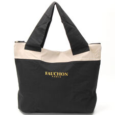 フォション　ファスナー付　エコバッグ/マイバッグ　L　ロゴ　【FAUCHON】