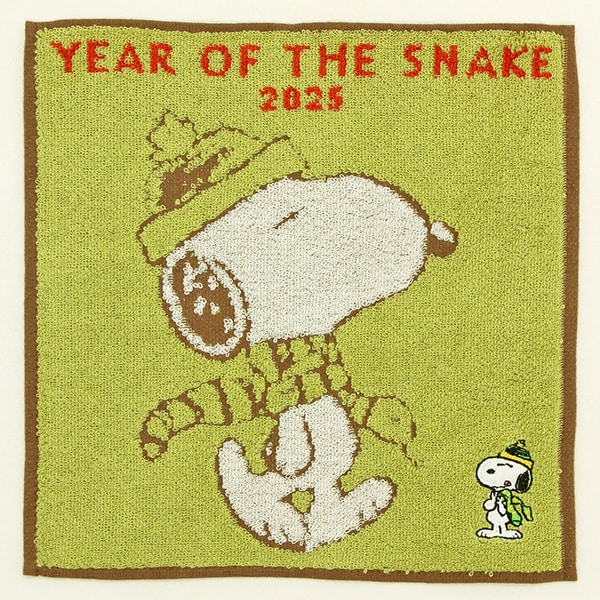 スヌーピー タオルハンカチ 干支 巳 【PEANUTS】 | ブルーミング