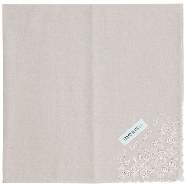 ジュンコシマダ　刺繍ハンカチ　【JUNKO SHIMADA】