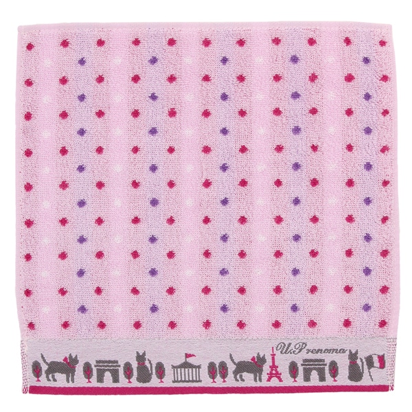 ユーピーレノマ　タオルハンカチ　ドット【U.P renoma】