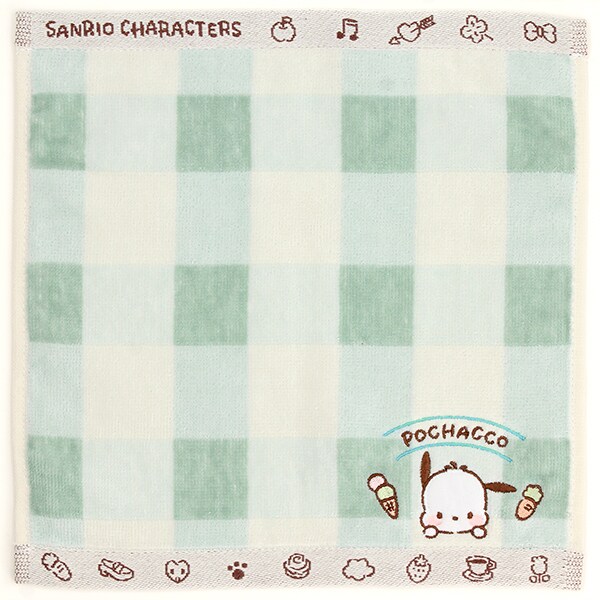 サンリオポチャッコ タオルハンカチ ギンガムチェック【サンリオ