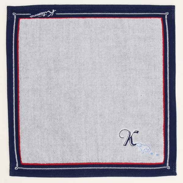 刺繍　タオルハンカチ　K キタムラ イニシャル タオルハンカチ K 【キタムラ Kitamura
