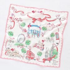 キャス キッドソン　大判　綿シルクハンカチ　LOVELY LONDON　【Cath Kidston】