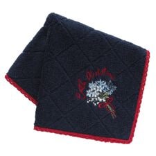 キャス キッドソン　タオルハンカチ　ブーケ刺繍　【Cath Kidston】