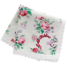 キャス キッドソン　大判　表ガーゼ・裏タオルハンカチ　ICON FLORAL
