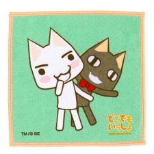 プレイステーション　スマホ・メガネ拭き　ハンカチ　どこでもいっしょ　トロとクロ