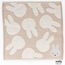 ミッフィー　表ガーゼ・裏タオルハンカチ　ミッフィーシルエット　【miffy】