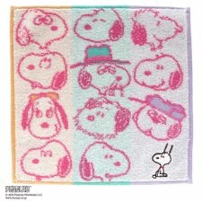 スヌーピー　タオルハンカチ　スヌーピーときょうだい　【PEANUTS】