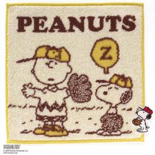 スヌーピー　タオルハンカチ　野球　【PEANUTS】