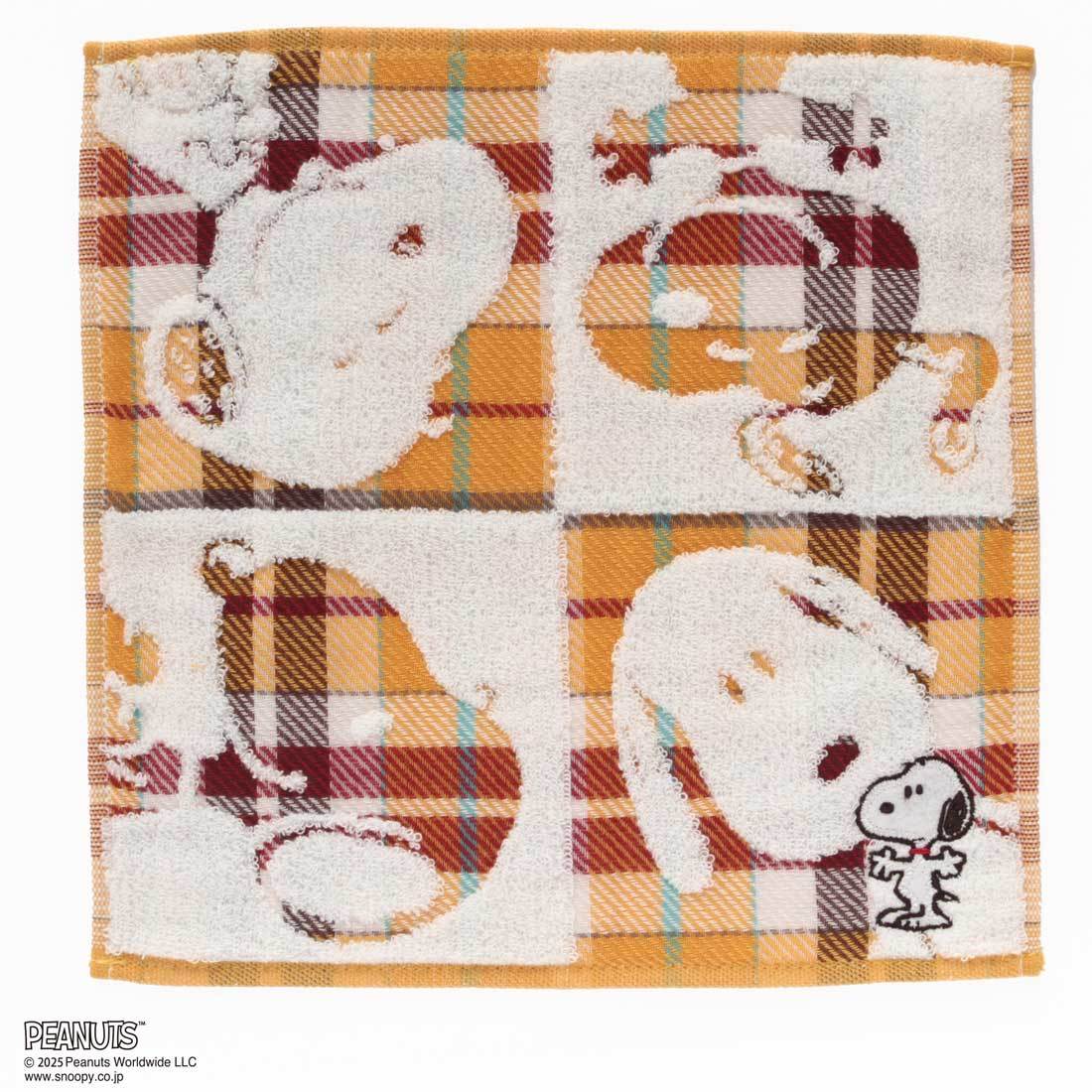 スヌーピー 表ガーゼ・裏タオルハンカチ フェイス 【PEANUTS
