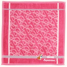 アクアスキュータム　タオルハンカチ　コーギー刺繍　【Aquascutum】