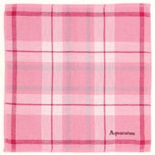 アクアスキュータム　ガーゼハンカチ　チェック柄　【Aquascutum】