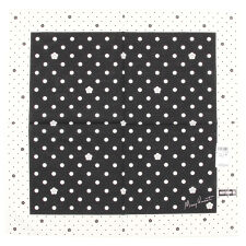 マリークヮント　プリントハンカチ　デイジードット　【MARY QUANT　マリークワント】