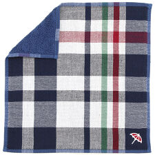 アーノルドパーマー　表ガーゼ地・裏タオルハンカチ　チェック