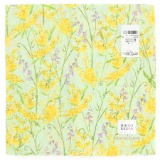 ヒビヤカダン　プリントハンカチ　ミモザとスイトピー　【日比谷花壇　HIBIYA-KADAN】