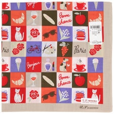 ユーピーレノマ　プリントハンカチ　モザイク　【U.P renoma】