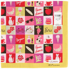 ユーピーレノマ　プリントハンカチ　モザイク　【U.P renoma】