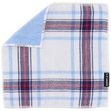 ユーピーレノマ　表ガーゼ地地・裏タオルハンカチ　ベーシックチェック　【U.P renoma】