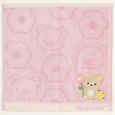 リラックマ　タオルハンカチ　お花とリラックマ