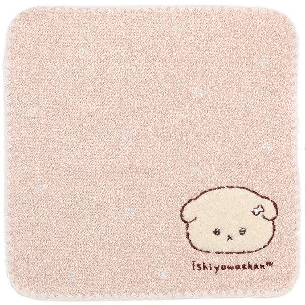 いしよわちゃん タオルハンカチ もこもこアップリケ | ブルーミング