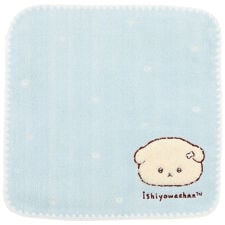 いしよわちゃん　タオルハンカチ　もこもこアップリケ