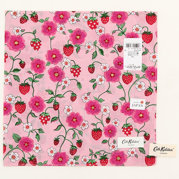 キャス キッドソン プリントハンカチ いちご柄 【Cath Kidston