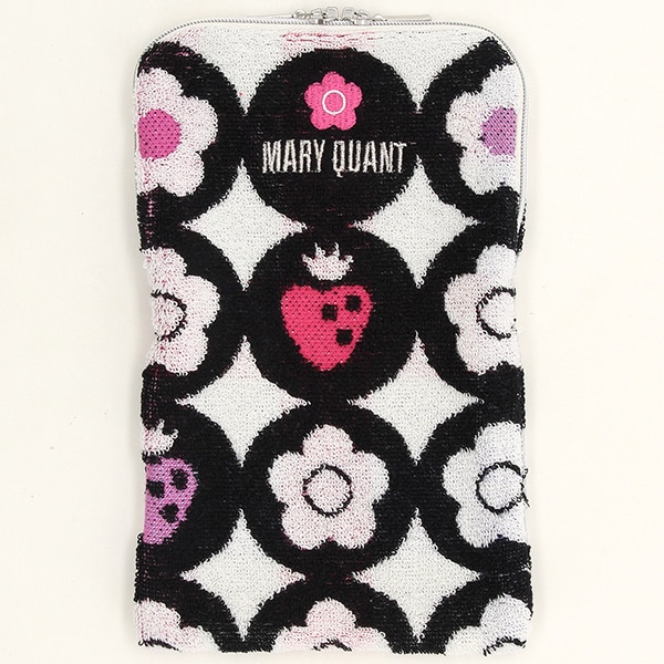 マリークワント　ファスナー付きタオル　ペットボトルケース　デイジーとイチゴ