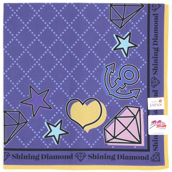 ジョジョの奇妙な冒険 ダイヤモンドは砕けない プリントハンカチ 東方